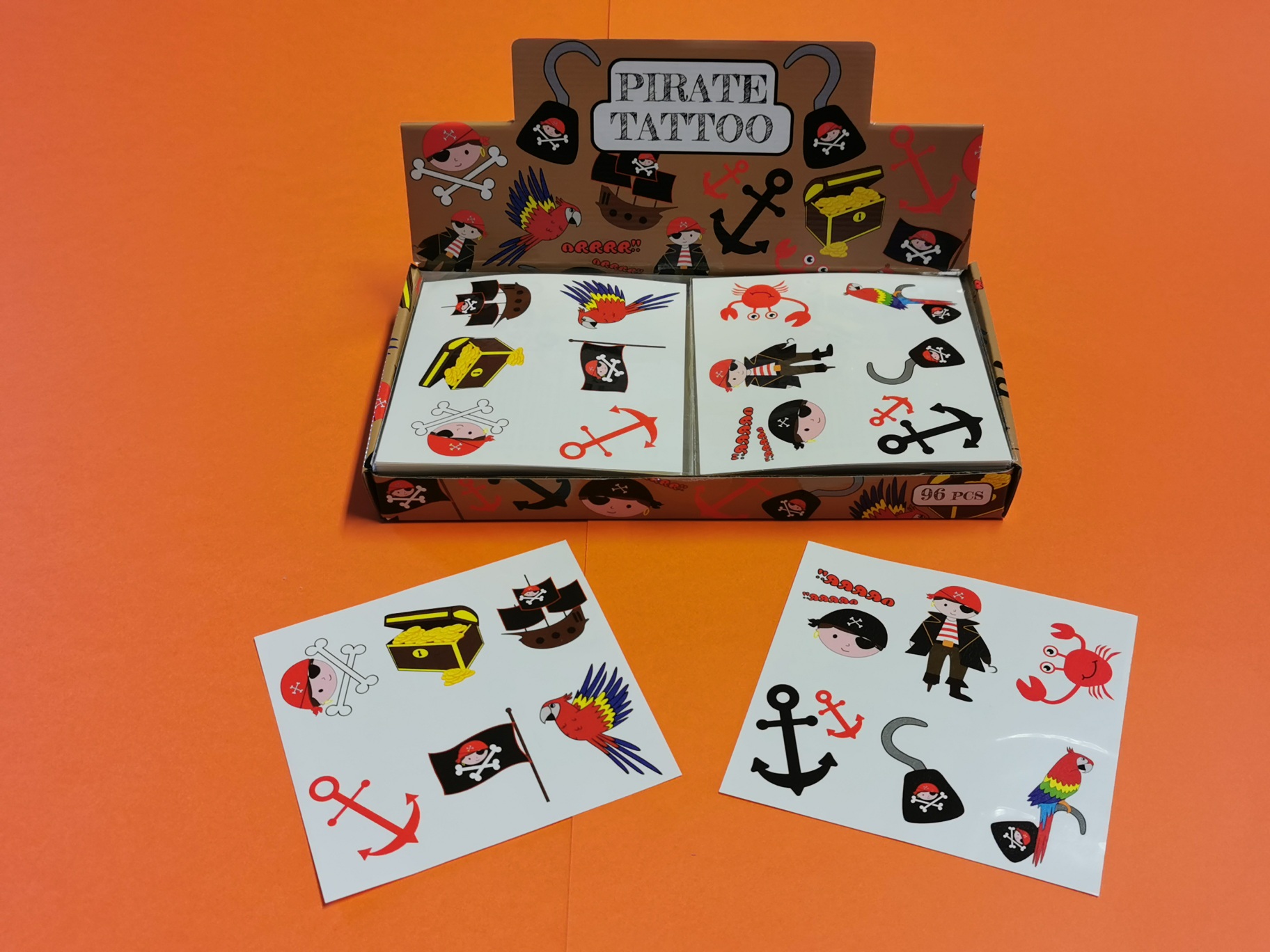 Pirat Schnapparmband Sticker Set 